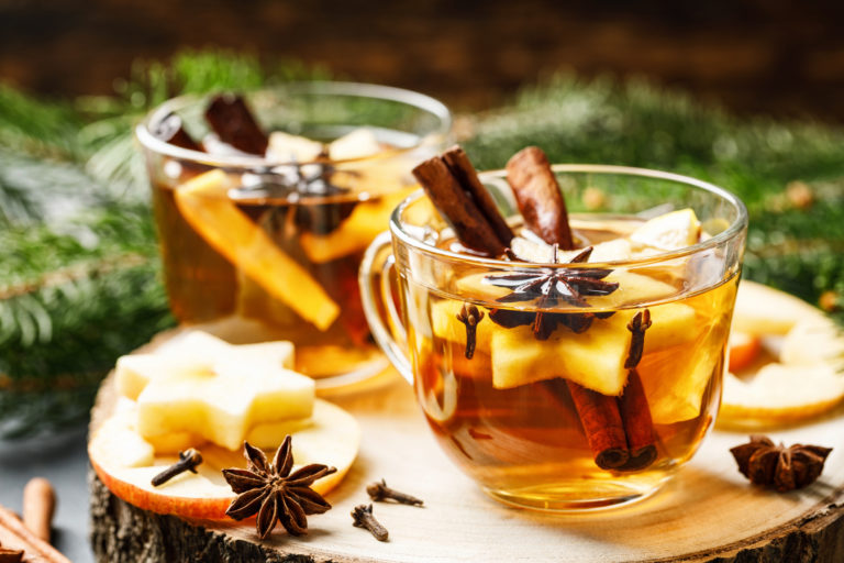 Foto: weißer Glühwein