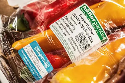 Foto: Paprika verpackt