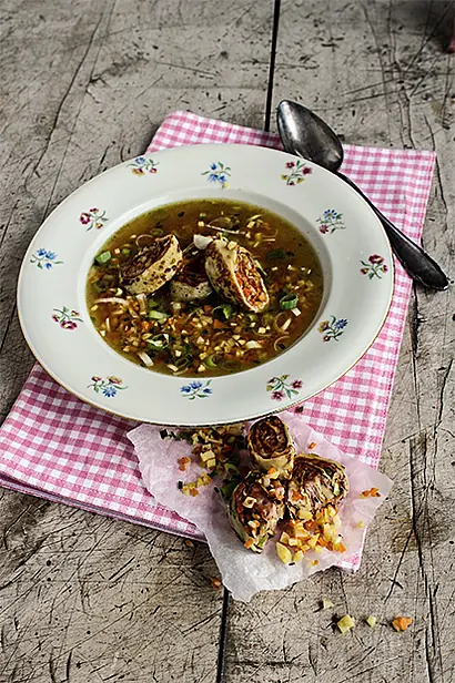 Foto: Brätstrudelsuppe