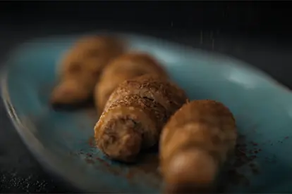 Zimt-Frischkäse-Hörnchen