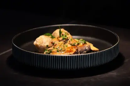 Schweinefilet mit Pilzrahmsauce und Knödeln_content
